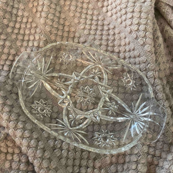 Anchor Hocking Star of David Relish Dish - Picture 2 of 2